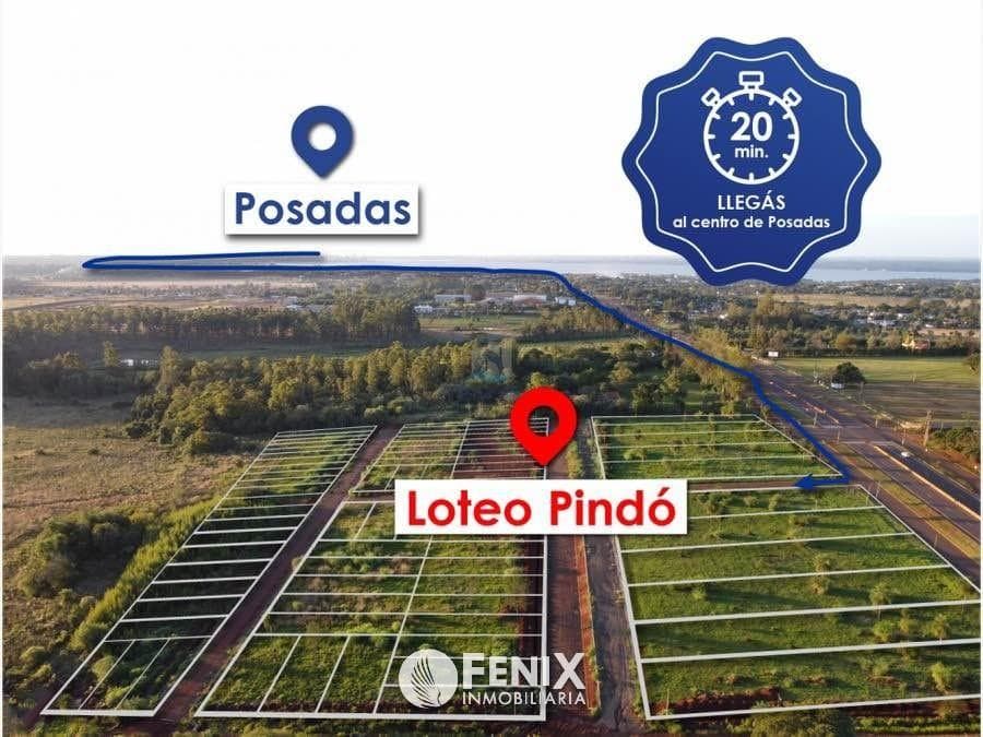 TERRENO EN VENTA – LOTEO PINDO, VILLALONGA, GARUPÁ (TF907)