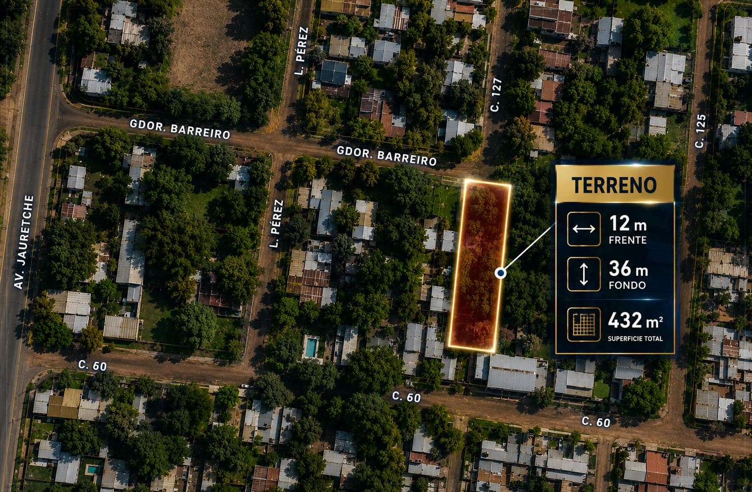 TF809 - TERRENO EN VENTA - AV. JAURETCHE Y LÓPEZ Y PLANES