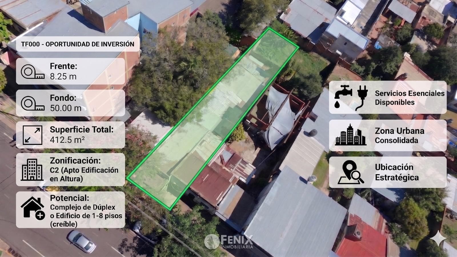 TF816 - SÚPER PROMOCIÓN: TERRENO - SOBRE AV. STA. CATALINA CASI 22 DE DICIEMBRE
