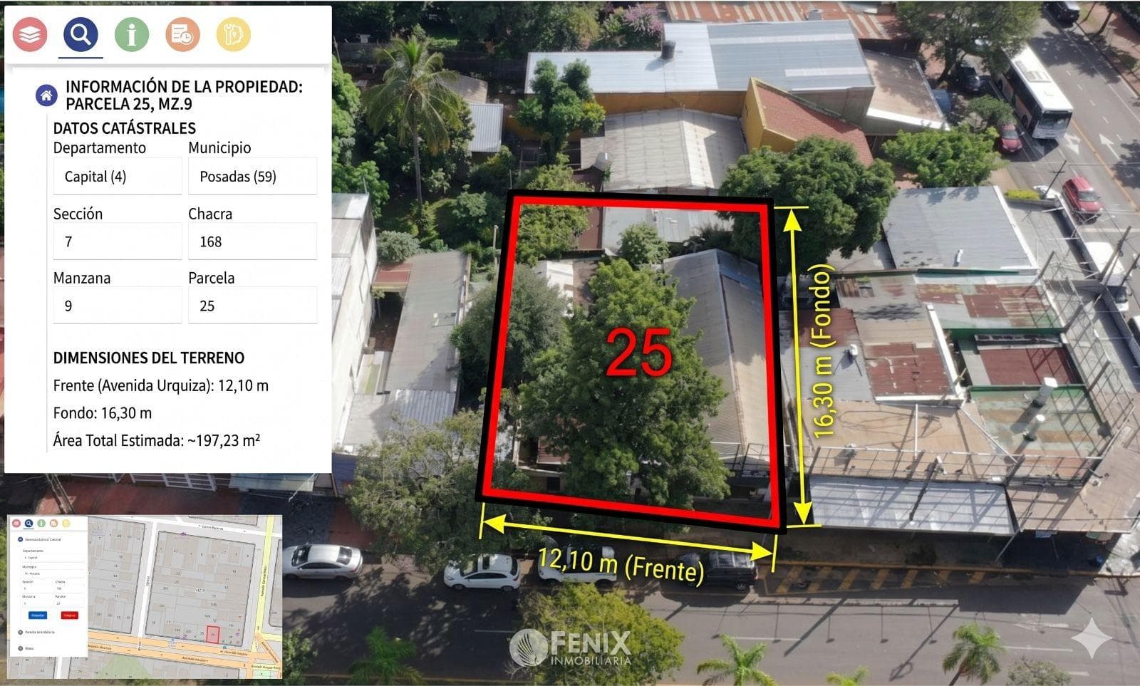 TF878 - TERRENO - AV. URQUIZA CASI AV. ROCA Y CORRIENTES