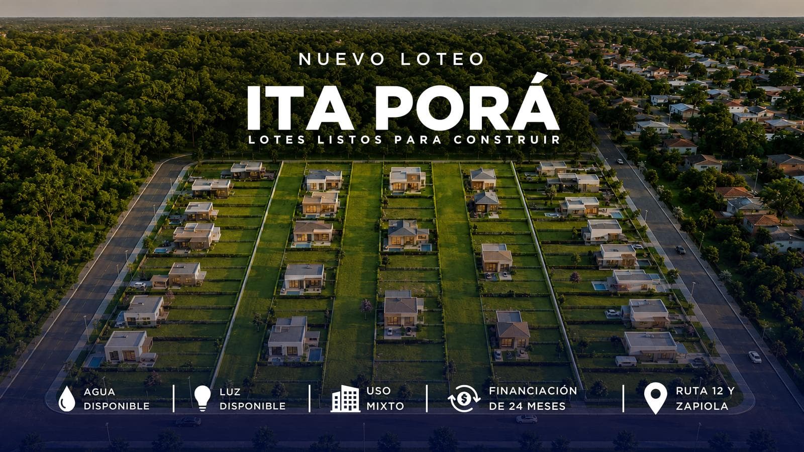 TF879 - NUEVO LOTEO ITA PORÁ - CALLES MONTECARLO Y C. 103