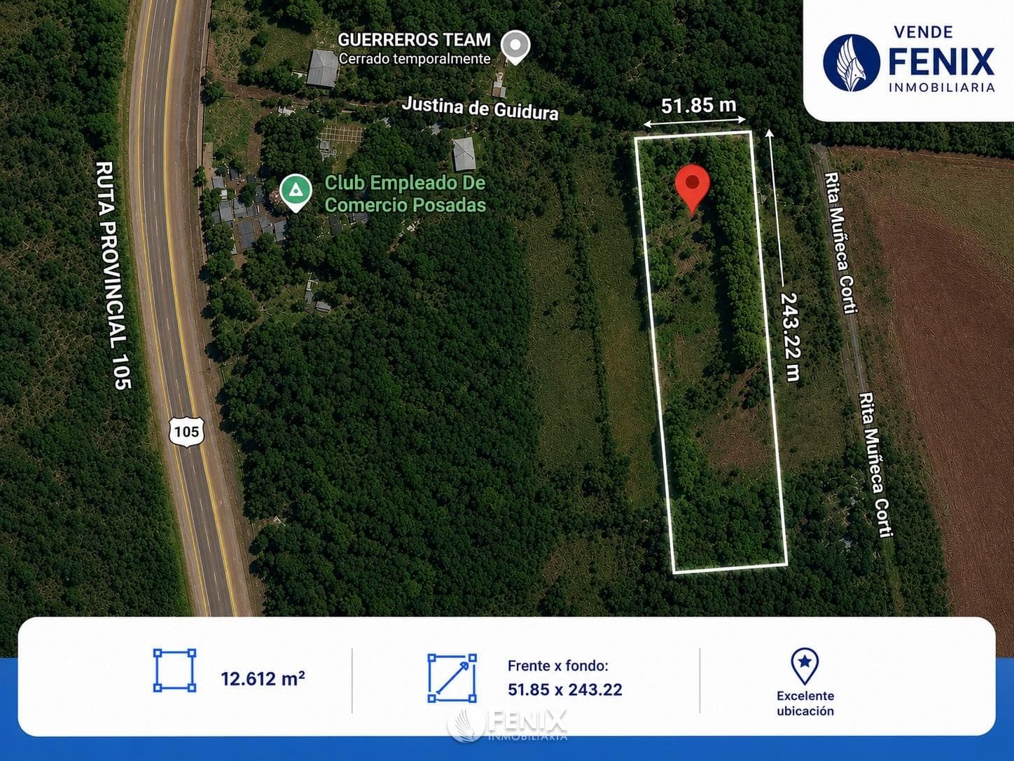 TF893 - 1 HECTÁREA EN VENTA - SANTA INÉS, GARUPÁ