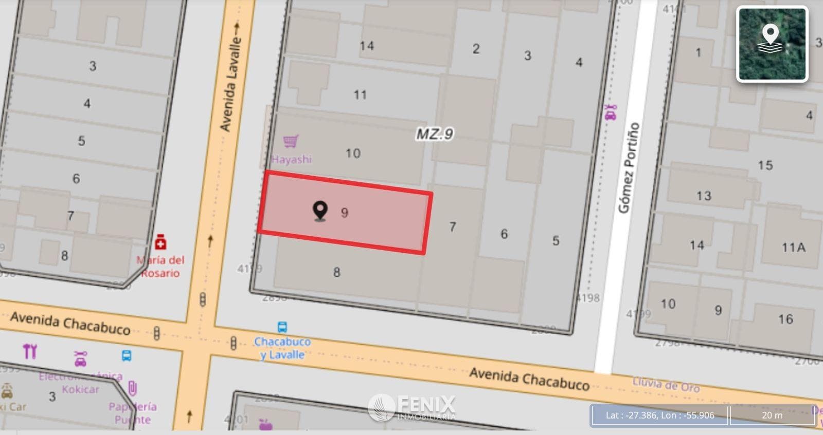 TF898 - TERRENO - AV. LAVALLE CASI AV. CHACABUCO - 580m2